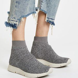 Vince Tyra Grey Knit Sock shoe size 8.5